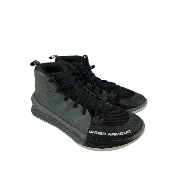 Under Armour Jet Sneakers HiTop 3022051-001 Black Gray Basketball Size: 10 - Picture 3 of 14